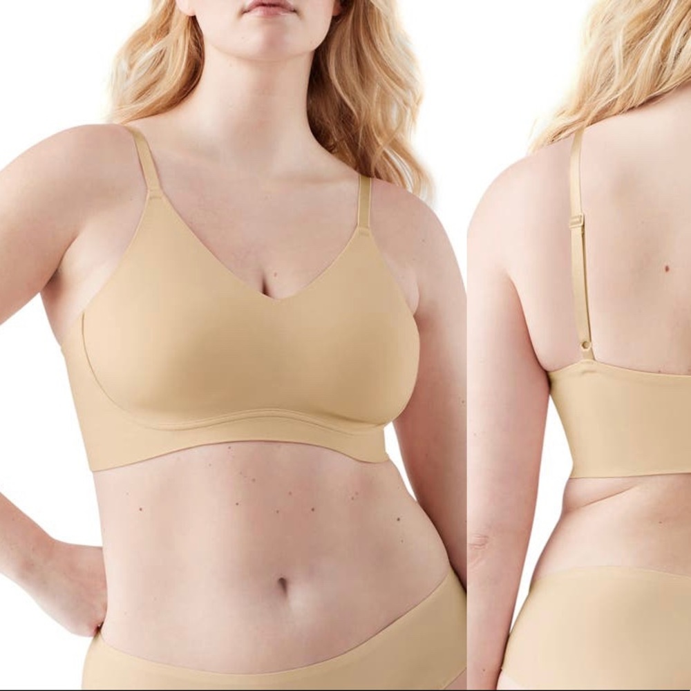 True & Co. body triangle adjustable strap soft form band Bra